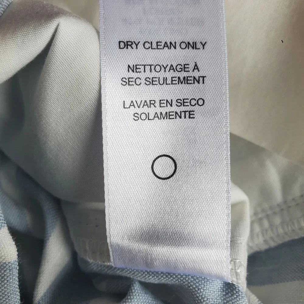 Frame Size 6 blue and white striped linen shorts - Picture 5 of 5